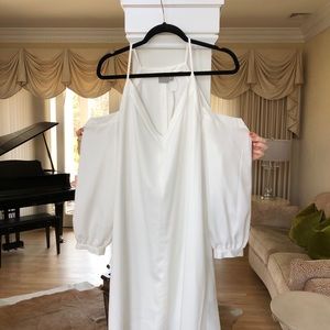 ASOS White Cold Shoulder Dress